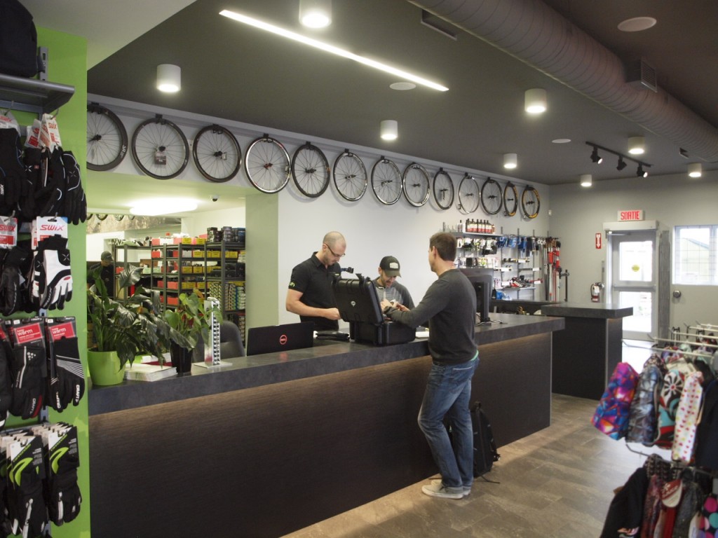Zaraté Lavigne- rénovation et réaménagement de magasin vélos