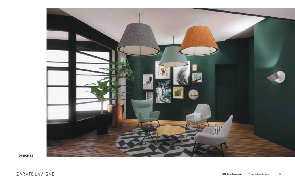Zaraté Lavigne- Design intérieur pour hall d'entrée